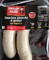 Mängden socker i Saucisse blanche à griller au munster