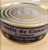 Mängden socker i Confit de canard 2 cuisses