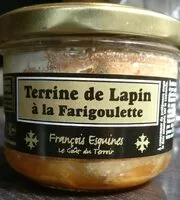 Mängden socker i Terrine de lapin à la farigoulette