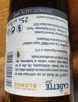 Mängden socker i La cadette bio biere pur malt blonde
