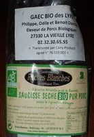 Mängden socker i Saucisse sèche bio pur porc