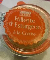 Mängden socker i Rillettes d'esturgeon à la crème