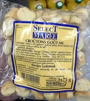 Mängden socker i Croûtons goût ail