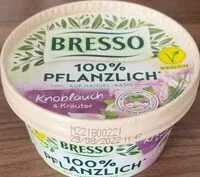 Mängden socker i Bresso 100% pflanzlich Knoblauch&Kräuter