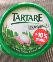 Mängden socker i Tartare l original ail et fines herbes +10% gratis