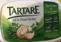 Mängden socker i Tartiner & Cuisiner - Fromage ail & fines herbes au lait pasteurisé