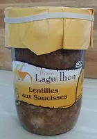 Mängden socker i Lentilles aux saucisses PIERRE LAGUILHON
