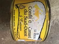 Mängden socker i Confit de canard Laguilhon