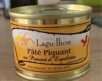 Mängden socker i Pâté piquant au piment d’espelette