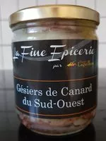 Mängden socker i Gésiers de canard du Sud ouest