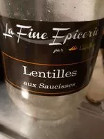 Mängden socker i Lentilles aux saucisses