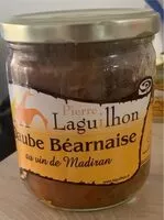 Mängden socker i Daube bearnaise au vin de madiran