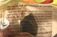 Mängden socker i Lapin Chocolat Rohan, Choco. Lait Décoré 50g