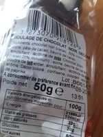 Mängden socker i Moulages oeuf, poule, cloche et lapin en chocolat noir ROHAN