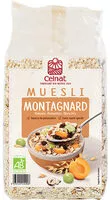 Mängden socker i Muesli Montagnard raisins noisettes abricots