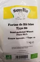 Mängden socker i Farine de ble bise T80 HAPPY BIO