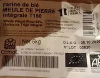 Mängden socker i Farine de blé intégrale T150