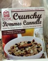 Mängden socker i Crunchy pommes cannelle - aux flocons d'avoine - au sucre de canne complet