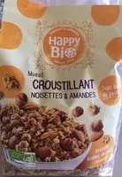 Mängden socker i Muesli croustillant Noisettes Amandes