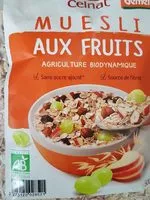 Mängden socker i Muesli aux fruits