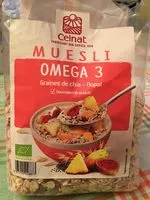 Mängden socker i Muesli omega3