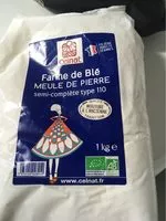 Mängden socker i Farine de ble meule de pierre semi complete type 110