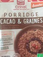 Mängden socker i Porridge cacao graines