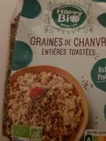 Mängden socker i Graines de chanvre entières toastées