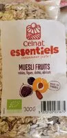 Mängden socker i Muesli fruits