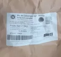 Mängden socker i Riz de Camargue long 1/2 complet