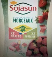 Mängden socker i Panaché de fruits morceaux : 2 Fraise 2 Rhubarbe