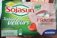 Mängden socker i Dessert pulpe de fruits fraise - Texture Velours