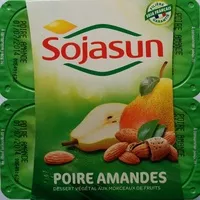 Mängden socker i Dessert végétal aux morceaux de fruits, Poire Amandes (4 Pots)