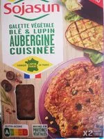 Mängden socker i Galette végétale blé et lupin aubergine cuisinée