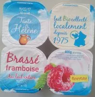 Mängden socker i Brassé framboise Au lait entier