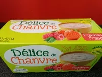 Mängden socker i Délice de chanvre Framboise fraise