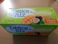 Mängden socker i Délice de riz Mangue Passion