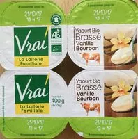 Mängden socker i Yaourt Bio Brassé Vanille Bourbon