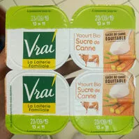 Mängden socker i Yaourt bio sucre de canne