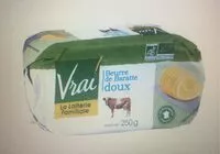 Mängden socker i Beurre de Barette doux