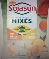 Mängden socker i Panaché de fruits mixés : 2 Abricots Goyave, 2 Citron