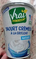 Mängden socker i Yaourt cremeux à la grecque nature