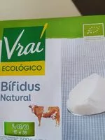 Mängden socker i Vraí Yogur Bífidus Natural Ecológico