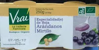 Mängden socker i Especialidad de soja Arándanos