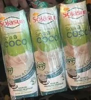Mängden socker i Boisson gourmande soja et coco