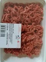 Mängden socker i Viande hachée pur boeuf, 20% de mat. Gr.