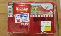 Mängden socker i Steak Hache 15%MG Bigard X 2