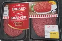 Mängden socker i Steak haché sélection Basse-côte