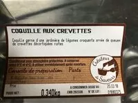 Mängden socker i Coquilles crevettes x2 340g Bigard PE