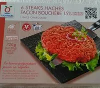 Mängden socker i 6 steaks hachés façon bouchère